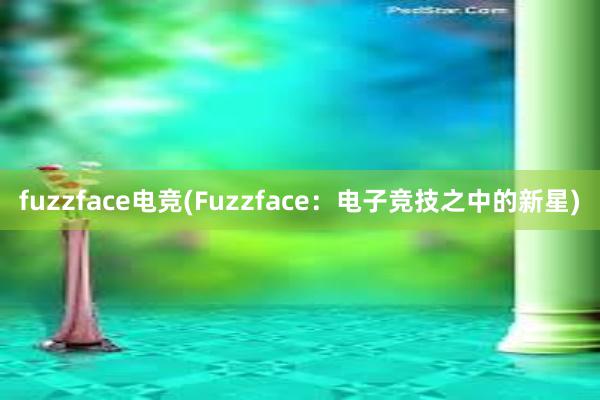 fuzzface电竞(Fuzzface：电子竞技之中的新星)