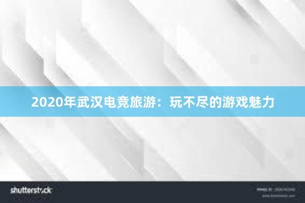 2020年武汉电竞旅游：玩不尽的游戏魅力