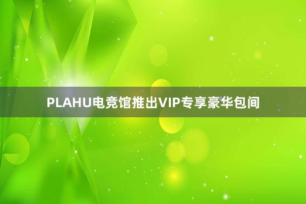 PLAHU电竞馆推出VIP专享豪华包间