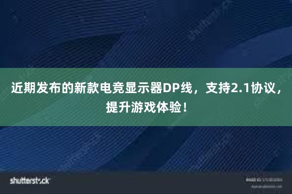 近期发布的新款电竞显示器DP线，支持2.1协议，提升游戏体验！